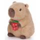 Capybara Knuffel 22cm Aardbei