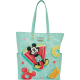 Loungefly Mickey & Minnie - Beach Fun 14" Faux Leather Tote Bag