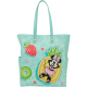 Loungefly Mickey & Minnie - Beach Fun 14" Faux Leather Tote Bag