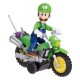 The Super Mario Galaxy Movie Action Figure with Pull Back Motorcycle Luigi 6 cm