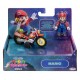 The Super Mario Galaxy Movie Action Figure with Pull Back Motorcycle Mario 6 cm