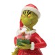 Jim Shore - The Grinch Holding Dry Dome With Max Figurine