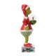 Jim Shore - The Grinch Holding Dry Dome With Max Figurine