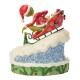 Jim Shore - The Grinch On Small Sled Figurine - The Grinch