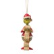 Jim Shore - The Grinch With Lists Hanging Ornament