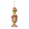 Jim Shore - The Grinch With Lists Hanging Ornament