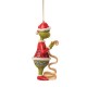 Jim Shore - The Grinch With Lists Hanging Ornament