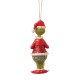 Jim Shore - The Grinch With Lists Hanging Ornament