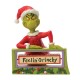 Jim Shore - The Grinch With Rotating Sign - The Grinch