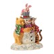 Disney Traditions - Pooh And Friends Hugging Snowman Figurine