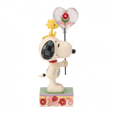 Pre-Order - Snoopy Heart Balloon Figurine - Peanuts By Jim Shore
