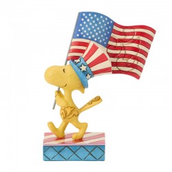 Pre-Order - Patriotic Woodstock Figurine - Peanuts By Jim Shore