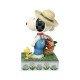 Pre-Order - Snoopy Flower Basket Figurine - Peanuts By Jim Shore