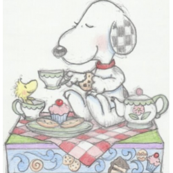 Pre-Order - Snoopy Tea And Sweets Figurine - Peanuts By Jim Shore