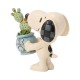 Pre-Order - Snoopy With Plant Figurine - Peanuts By Jim Shore
