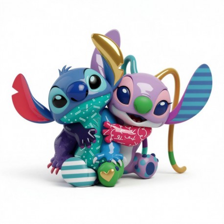 Pre-Order - Stitch And Angel Love Figurine By Disney Britto