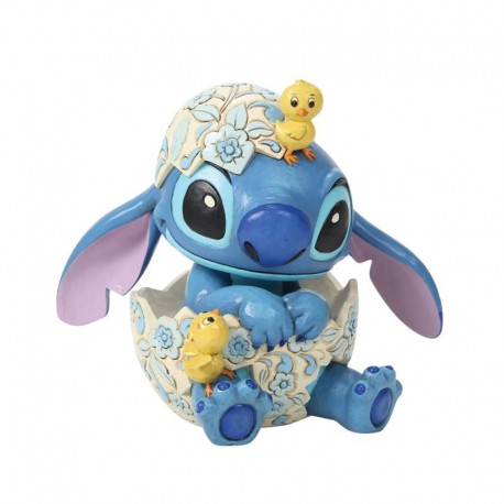 Pre-Order - Stitch Egg With Chicks Figurine By Disney Traditions