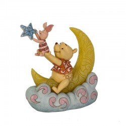 Pre-Order - Pooh And Piglet LED Moon Figurine By Disney Traditions