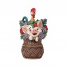 Pre-Order - Pua And Hei Hei Flower Basket Figurine By Disney Traditions