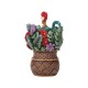 Pre-Order - Pua And Hei Hei Flower Basket Figurine By Disney Traditions