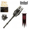 The Lord Of The Rings - The Mace Of Sauron And Ring Red Eye Edition With War Banner