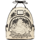 Loungefly Alice in Wonderland - Embroidered Floral 10" Faux Leather Mini Backpack