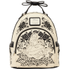 Loungefly Alice in Wonderland - Embroidered Floral 10" Faux Leather Mini Backpack