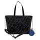 Loungefly Lilo & Stitch - Space Adventure Glow-in-the-Dark Convertible 19" Faux Leather Tote Crossbody Bag with Coin Bag