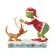 The Grinch By Jim Shore - The Grinch Tying Antlers On Max