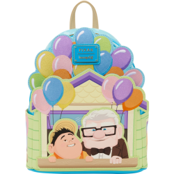 Loungefly. Up (2009) - Carl & Russell 10" Faux Leather Mini Backpack