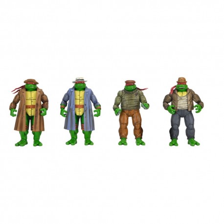 NECA Teenage Mutant Ninja Turtles Action Figure 4 Pack Gangster Turtles 18 cm