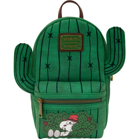 Loungefly Peanuts - Spike Desert Cactus 10” Faux Leather Sling Crossbody Bag