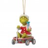 Jim Shore - The Grinch In Wagon Hanging Ornament