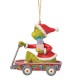 Jim Shore - The Grinch In Wagon Hanging Ornament