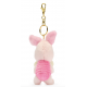 Disney Japan Knorretje met Klein Hart Knuffel Sleutelhanger, Winnie the Pooh - 8cm