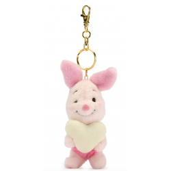 Disney Japan Knorretje met Klein Hart Knuffel Sleutelhanger, Winnie the Pooh - 8cm