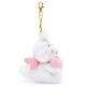 Disney Japan Marie with Heart Small Soft Toy Keyring, The Aristocats - 13cm