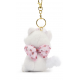 Disney Japan Marie Strawberry Bow Small Soft Toy Keyring, The Aristocats - 11cm