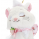 Disney Japan Marie Strawberry Bow Small Soft Toy Keyring, The Aristocats - 11cm