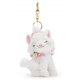 Disney Japan Marie Strawberry Bow Small Soft Toy Keyring, The Aristocats - 11cm