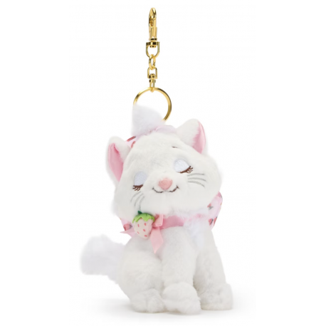 Disney Japan Marie Strawberry Bow Knuffel Sleutelhanger, The Aristocats - 11cm
