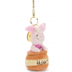 Disney Japan Piglet in Hunny Pot Small Soft Toy Keyring, Winnie the Pooh - 15cm