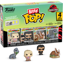 Jurassic Park - Ellie Sattler, Ian Malcolm, Triceratops & Brachiosaurus Bitty Pop! Vinyl Figure 4-Pack