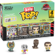 Jurassic Park - Mr. DNA, Dilophosaurus Fossil, Dennis Nedry & Dilophosaurus Bitty Pop! Vinyl Figure 4-Pack