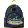 Loungefly Rick & Morty - Space Cruiser Glow-in-the-Dark 10" Faux Leather Mini Backpack