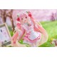 Hatsune Miku PVC Statue Newley Written Sakura Miku Japanese Cafe Ver. Reissue 18 cm