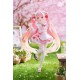 Hatsune Miku PVC Statue Newley Written Sakura Miku Japanese Cafe Ver. Reissue 18 cm