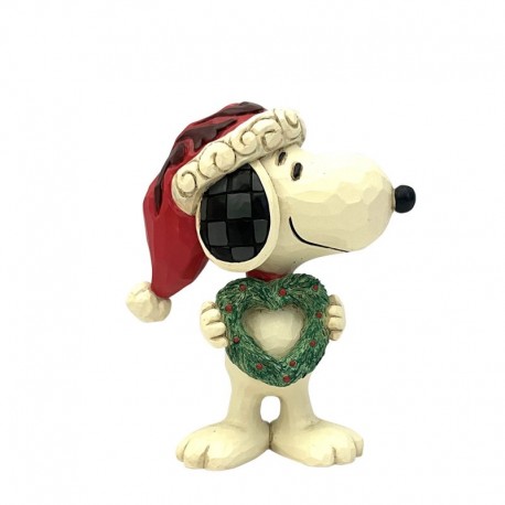 Jim Shore - Snoopy With Heart Wreath Figurine
