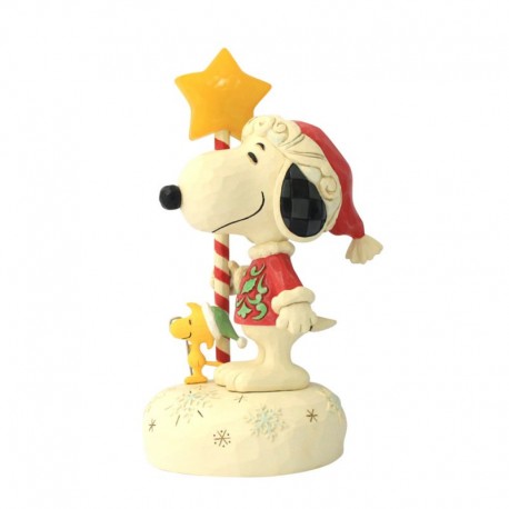 Jim Shore - Snoopy With Light Up Star Staff