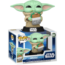 Funko Pop 841 Grogu with Snack, Star Wars: The Mandalorian & Grogu